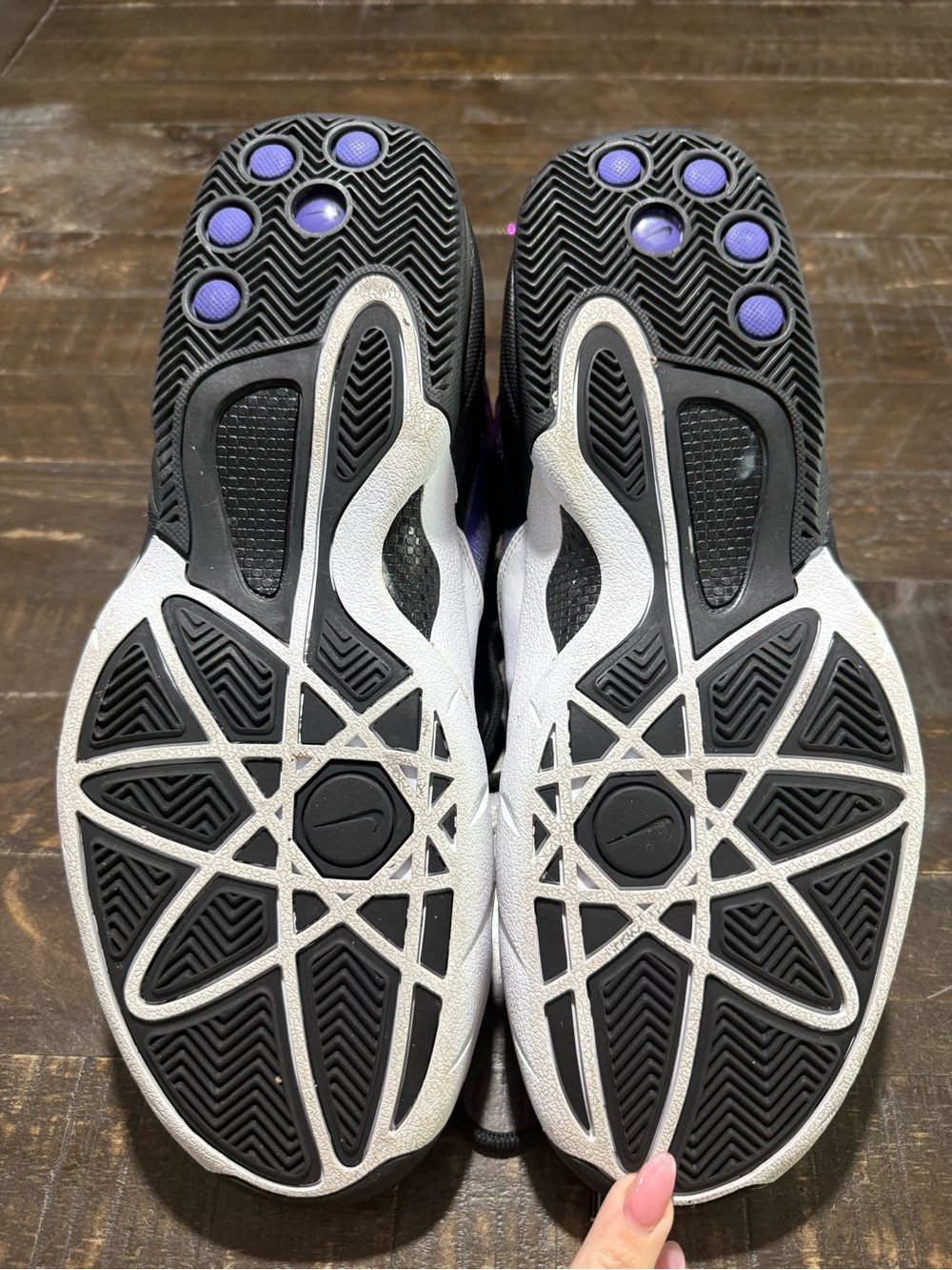 Nike Sonic Flight Venom Gary Payton Black Purple GP20 Men’s US 11 Sneakers Shoes - Picture 13 of 14